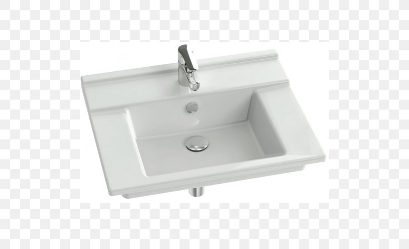 Sink Jacob Delafon Furniture Plumbing Fixtures Countertop, PNG, 500x500px, Sink, Bathroom, Bathroom Sink, Bathtub, Business Download Free