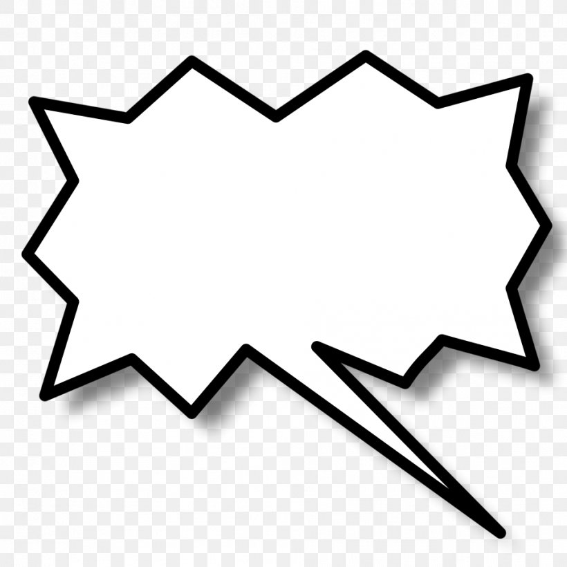 Speech Balloon Comics Clip Art, PNG, 958x958px, Speech Balloon, Area, Art, Black, Black And White Download Free