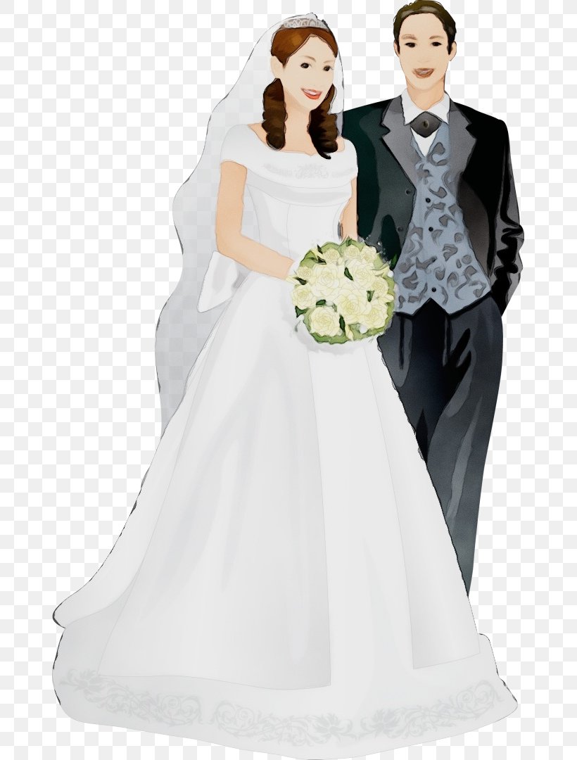 Wedding Dress, PNG, 671x1080px, Watercolor, Bridal Clothing, Bridal Party Dress, Bride, Clothing Download Free
