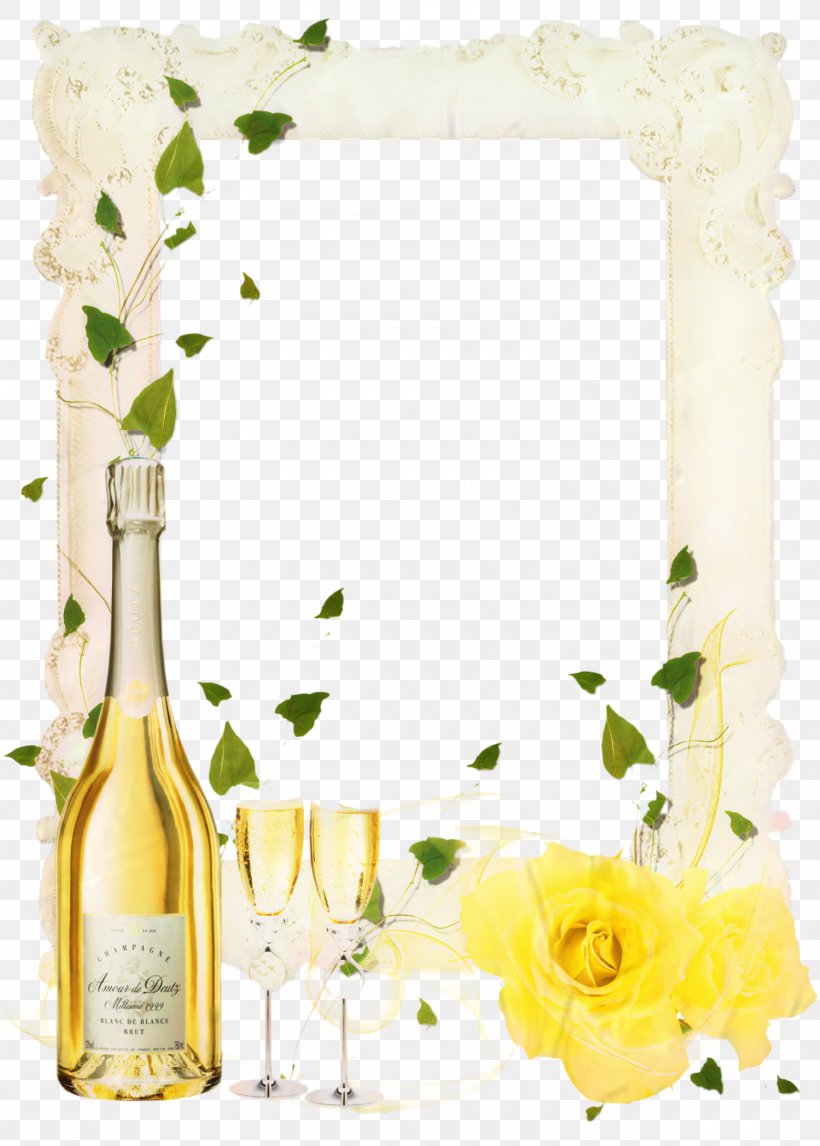 Background Yellow Frame, PNG, 1500x2098px, Champagne, Borders And Frames, Bottle, Champagne Stemware, Cider Download Free