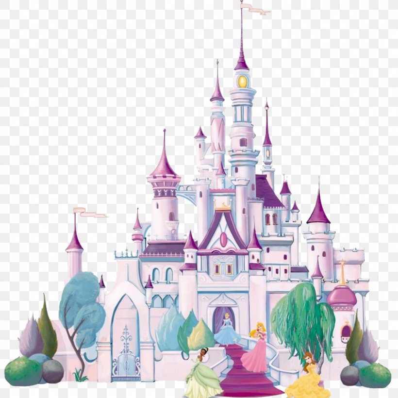 Mural Wall Decal Disney Princess Wallpaper Castle Png