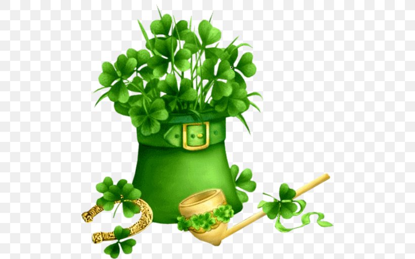 Saint Patrick's Day Desktop Wallpaper Irish People, PNG, 500x511px, Saint Patrick S Day, Alternative Medicine, Blog, Flowering Plant, Flowerpot Download Free