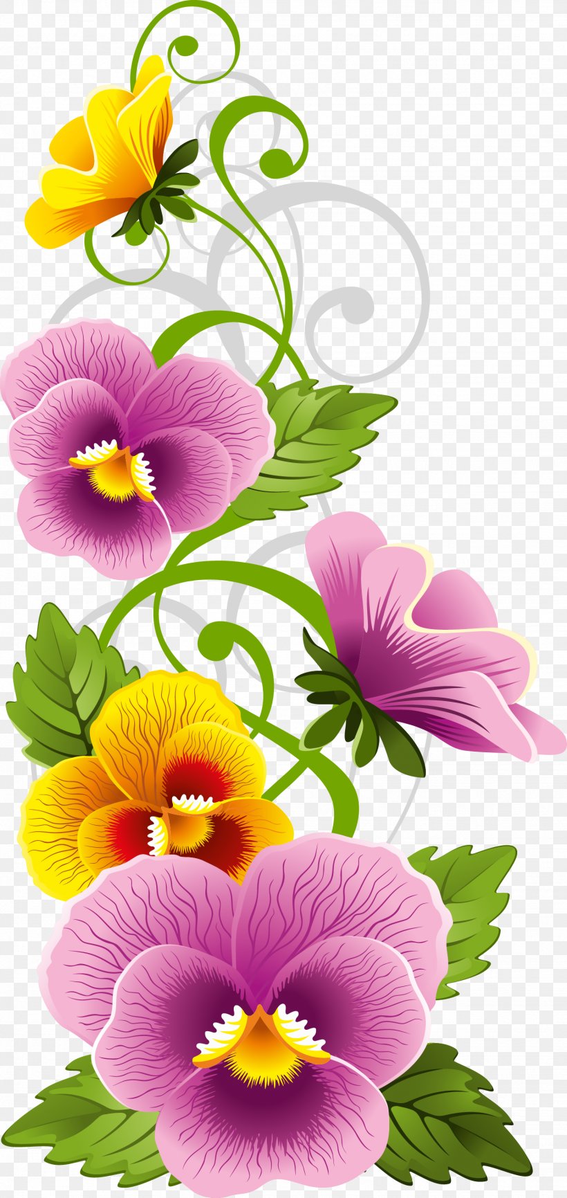 Border Flowers Stock Photography Clip Art, PNG, 1538x3247px, Border Flowers, Annual Plant, Drawing, Floral Design, Flower Download Free