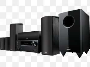Home Theater - Home Theater Systems Loudspeaker Onkyo Blu-ray Disc Home Theater In A Box PNG