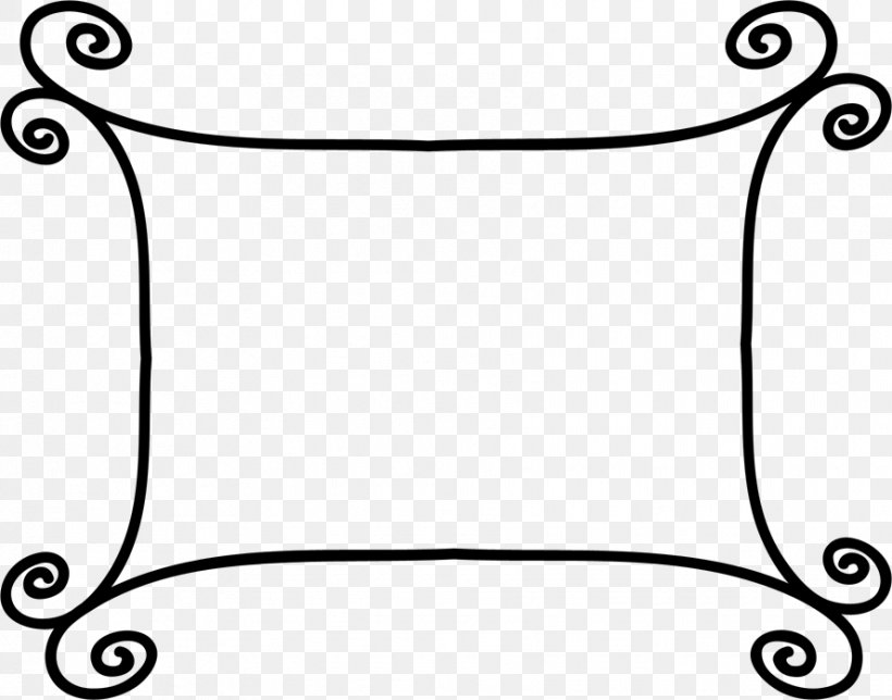Picture Frames Paper Drawing, PNG, 888x698px, Picture Frames, Area, Black, Black And White, Document Download Free