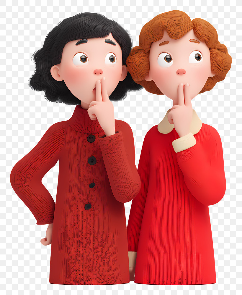 Woman Is Gossiping - Two Friends Whispering PNG