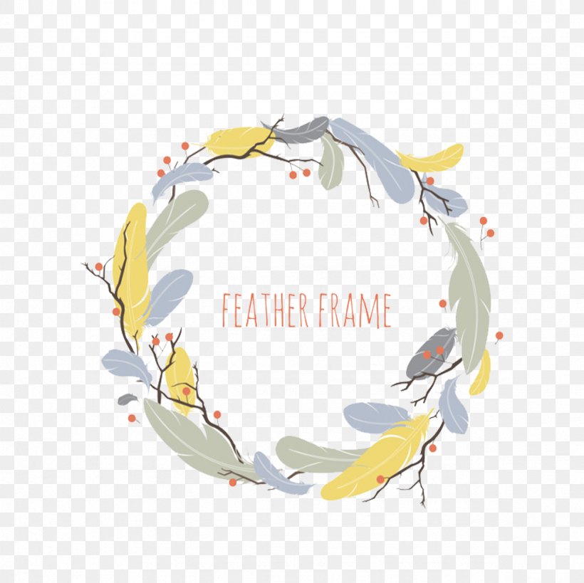 Feather Picture Frame Euclidean Vector Pastel, PNG, 2362x2362px, Feather, Color, Decorative Arts, Pastel, Picture Frame Download Free