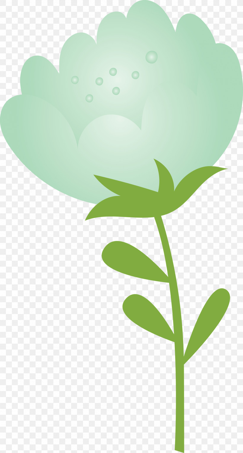 Green Leaf Plant Flower Plant Stem, PNG, 1608x2999px, Spring Flower, Cartoon, Flower, Green, Heart Download Free