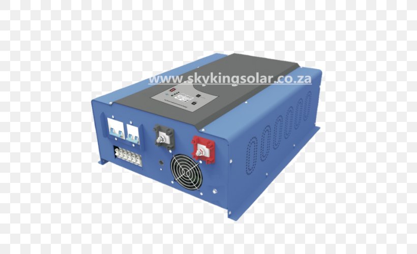 Power Inverters Battery Charger Solar Inverter Pure Sine Wave Power Inverter, PNG, 500x500px, Power Inverters, Alternating Current, Battery Charger, Computer Component, Direct Current Download Free