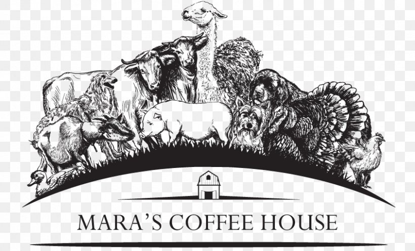 Mara's Coffee House Cafe Tea Fort Bragg, California, PNG, 844x511px, Cafe, Artwork, Black And White, Brand, California Download Free