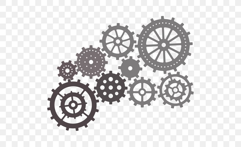 Gear Cheery Lynn Designs Clip Art, PNG, 500x500px, Gear, Auto Part, Bicycle Part, Bicycle Wheel, Black And White Download Free