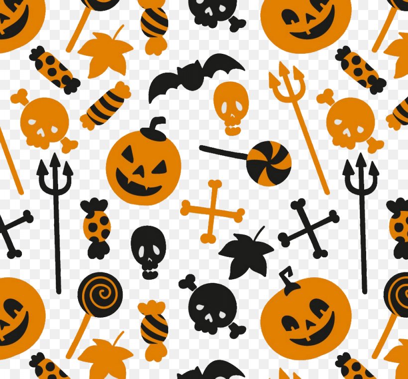 Halloween Orange Color Pattern, PNG, 1024x950px, Halloween, Black, Color, Jackolantern, Lantern Download Free