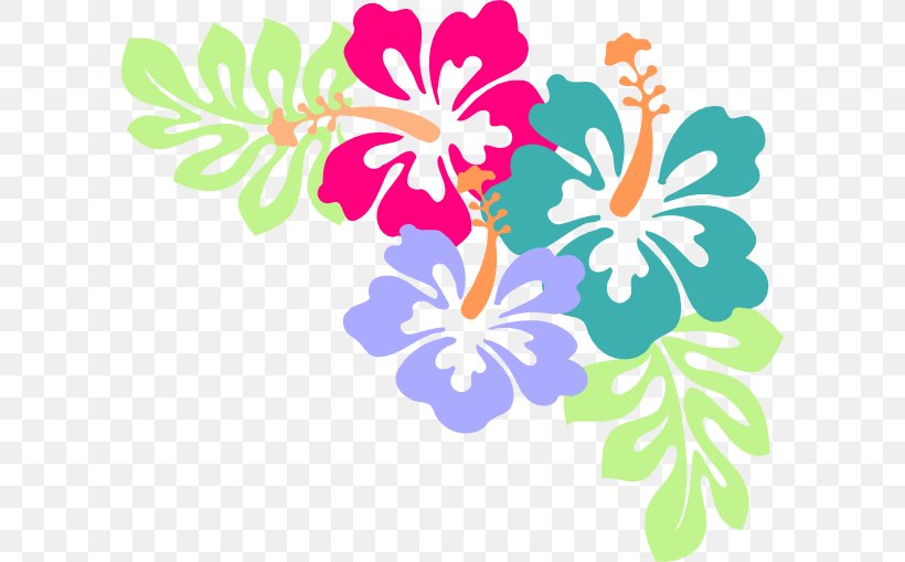 Hawaiian Flower Clip Art, PNG, 600x509px, Hawaii, Branch, Cut Flowers, Flora, Floral Design Download Free