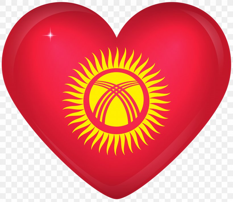 Flag Of Kyrgyzstan Vector Graphics Illustration, PNG, 6000x5207px, Watercolor, Cartoon, Flower, Frame, Heart Download Free