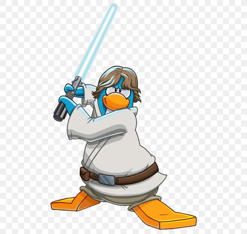 Luke Skywalker Penguin Han Solo Leia Organa Star Wars, PNG, 508x777px, Luke Skywalker, Beak, Bird, Cartoon, Ducks Geese And Swans Download Free
