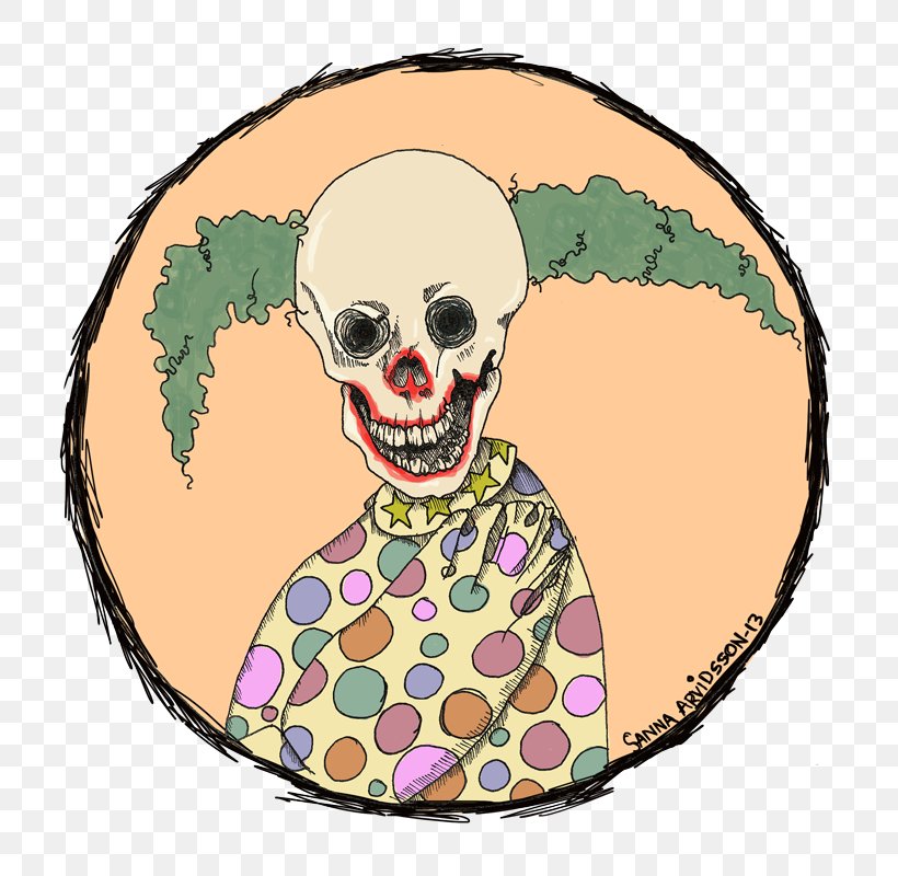 Skull Clown Clip Art, PNG, 800x800px, Skull, Art, Bone, Cartoon, Clown Download Free