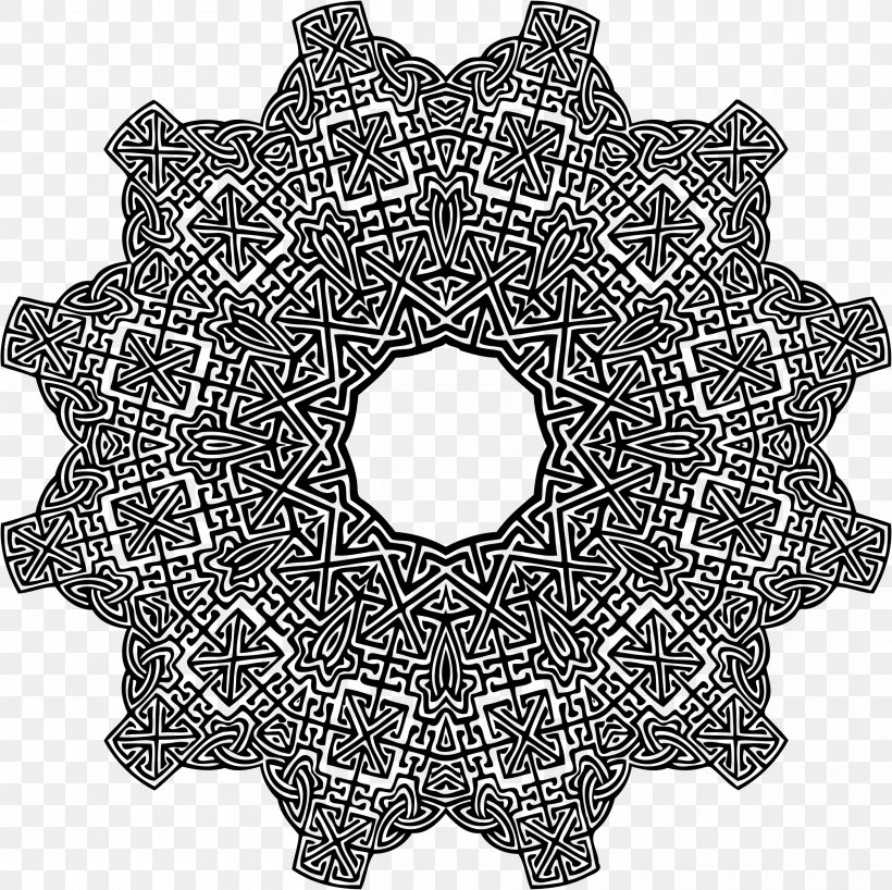 Celtic Knot Ornament Drawing Pattern, PNG, 2400x2396px, Celtic Knot, Black And White, Celts, Disk, Drawing Download Free