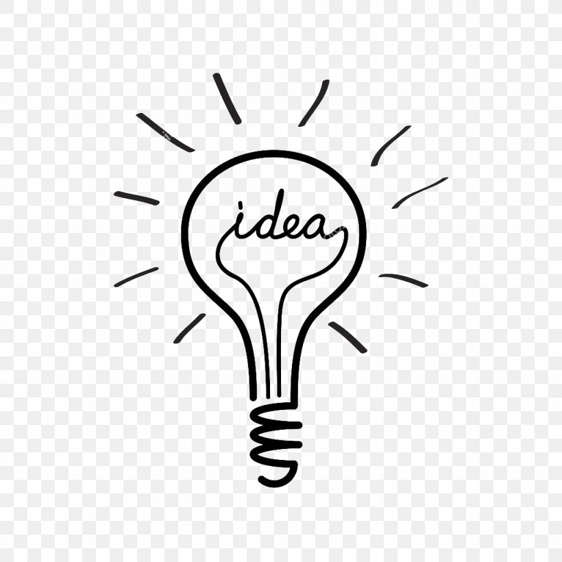 Incandescent Light Bulb Lamp Lighting, PNG, 1024x1024px, Light, Area, Black, Black And White, Brand Download Free