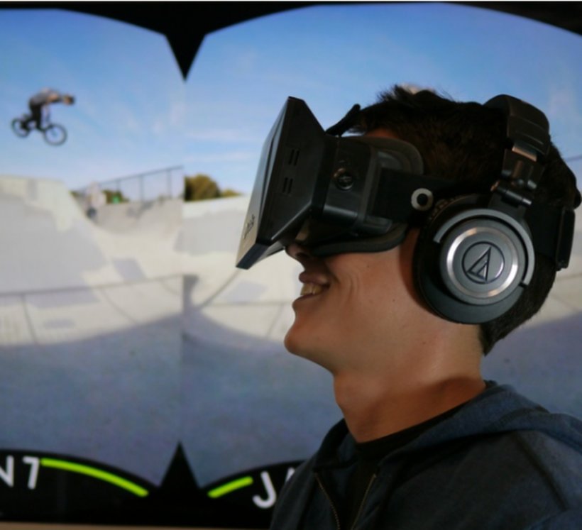 Oculus Rift Virtual Reality Jaunt Immersive Video Immersion, PNG, 963x878px, Oculus Rift, Audio Equipment, Bicycle Helmet, Camera, Camera Operator Download Free