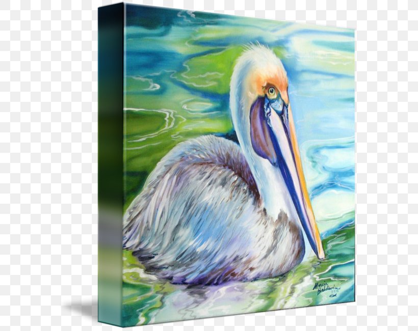 Louisiana Bird Watercolor Painting Pelican, PNG, 589x650px, Louisiana, Art, Beak, Bird, Brown Pelican Download Free