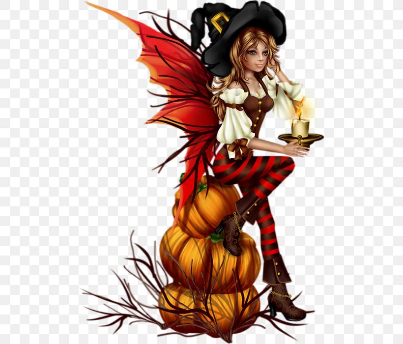 Boszorkány Halloween Fairy, PNG, 500x700px, Watercolor, Cartoon, Flower, Frame, Heart Download Free
