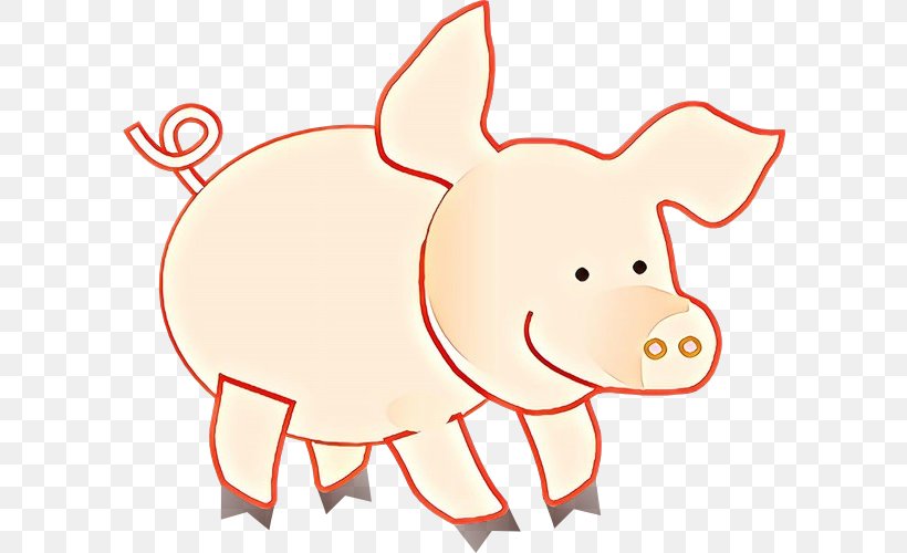 Clip Art Free Content Pig Vector Graphics Drawing, PNG, 600x500px, Pig, Animal, Animal Figure, Black And White, Cartoon Download Free