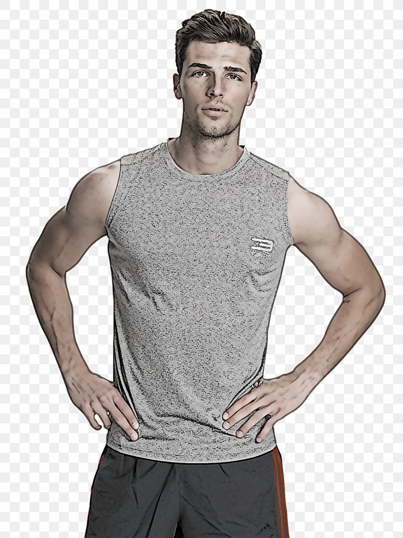 Clothing T-shirt Sleeveless Shirt Sleeve Neck, PNG, 1300x1733px, Clothing, Arm, Muscle, Neck, Outerwear Download Free