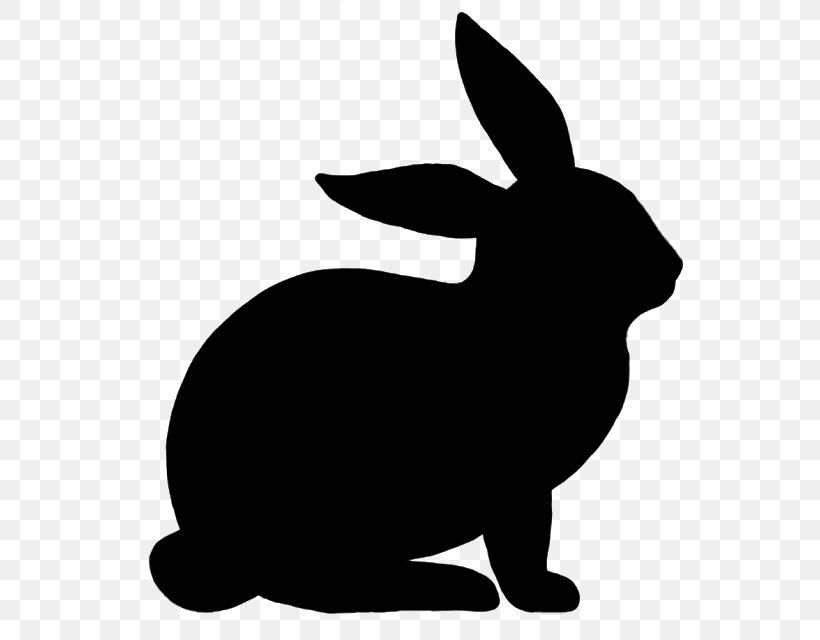 Hare Easter Bunny Rabbit Silhouette Drawing, PNG, 606x640px, Hare, Art, Black, Black And White, Dog Like Mammal Download Free