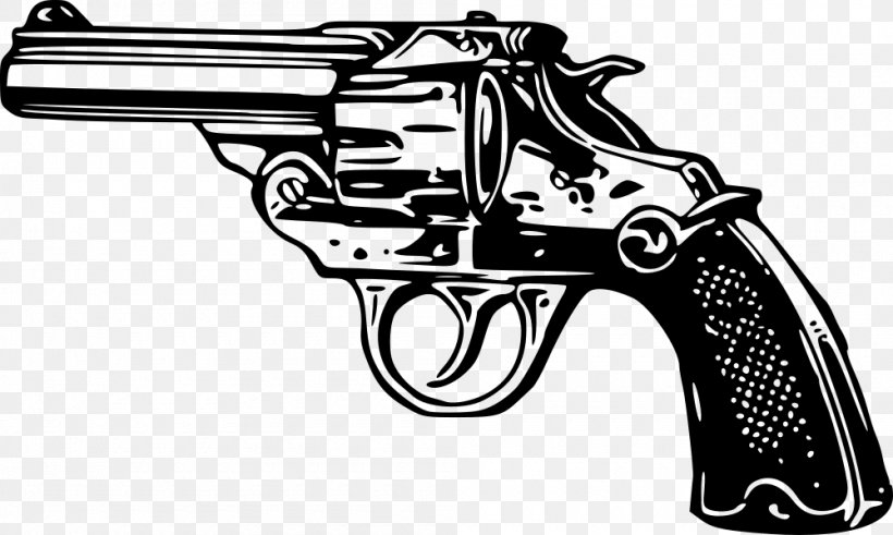 Pistol Handgun Clip Art, PNG, 1000x600px, Watercolor, Cartoon, Flower, Frame, Heart Download Free