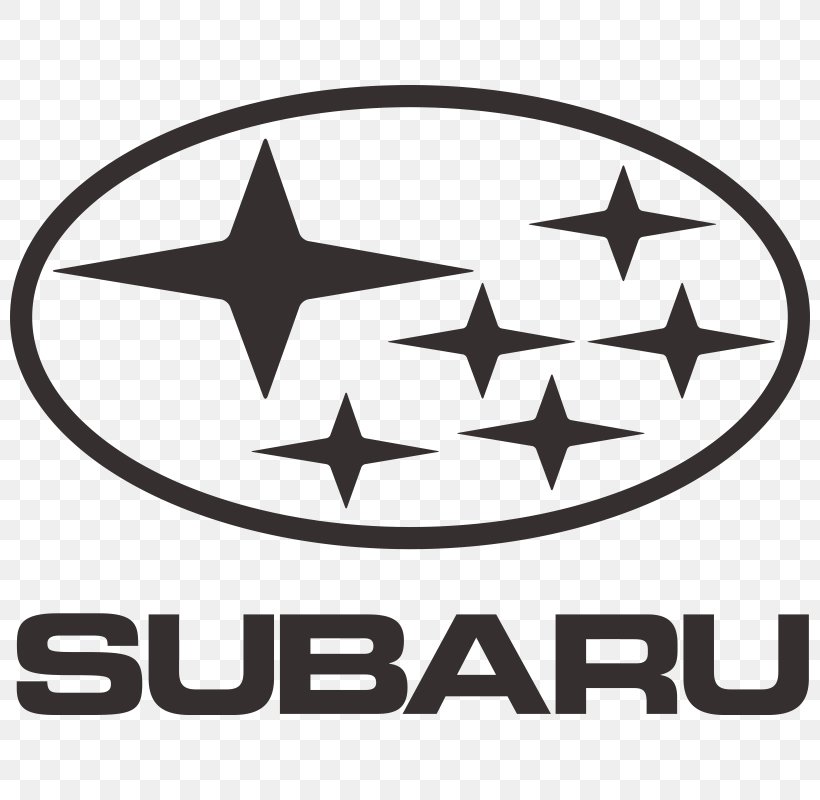Subaru Impreza WRX STI Car Logo Fuji Heavy Industries, PNG, 800x800px, Subaru, Area, Artwork, Black And White, Brand Download Free