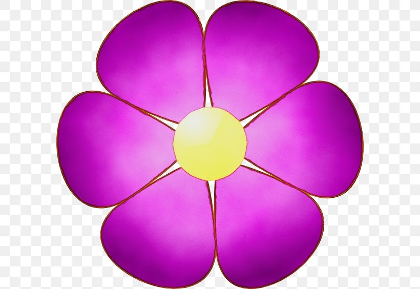 Violet Purple Petal Clip Art Magenta, PNG, 600x564px, Watercolor, Flower, Magenta, Paint, Petal Download Free