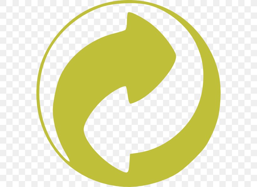 Recycling Symbol Green Dot Recycling Codes Clip Art, PNG, 588x599px, Recycling Symbol, Area, Brand, Grass, Green Download Free