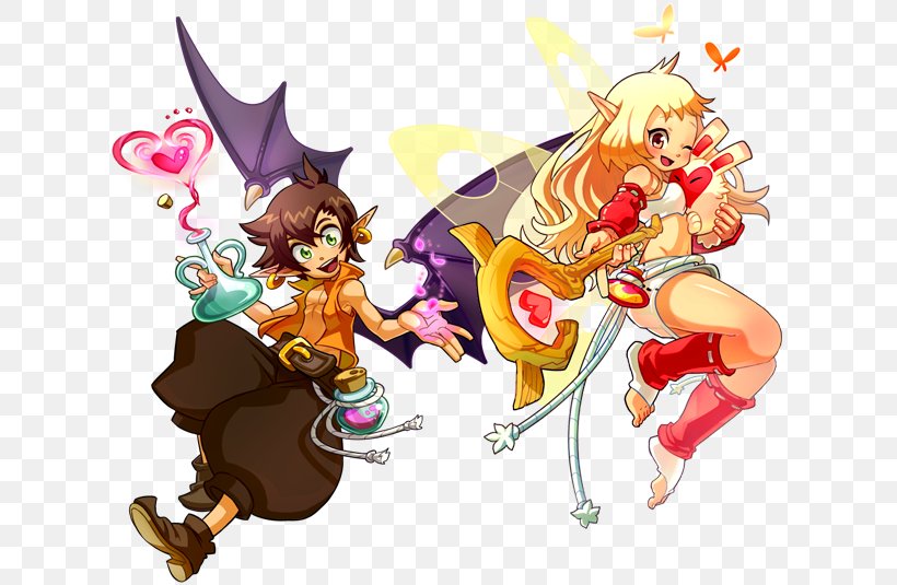 Wakfu Dofus Massively Multiplayer Online Role-playing Game Massively Multiplayer Online Game, PNG, 630x535px, Watercolor, Cartoon, Flower, Frame, Heart Download Free