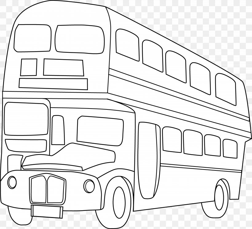 Double-decker Bus Drawing Line Art Clip Art, PNG, 5713x5205px, Bus, Aec Regal, Area, Art, Automotive Design Download Free