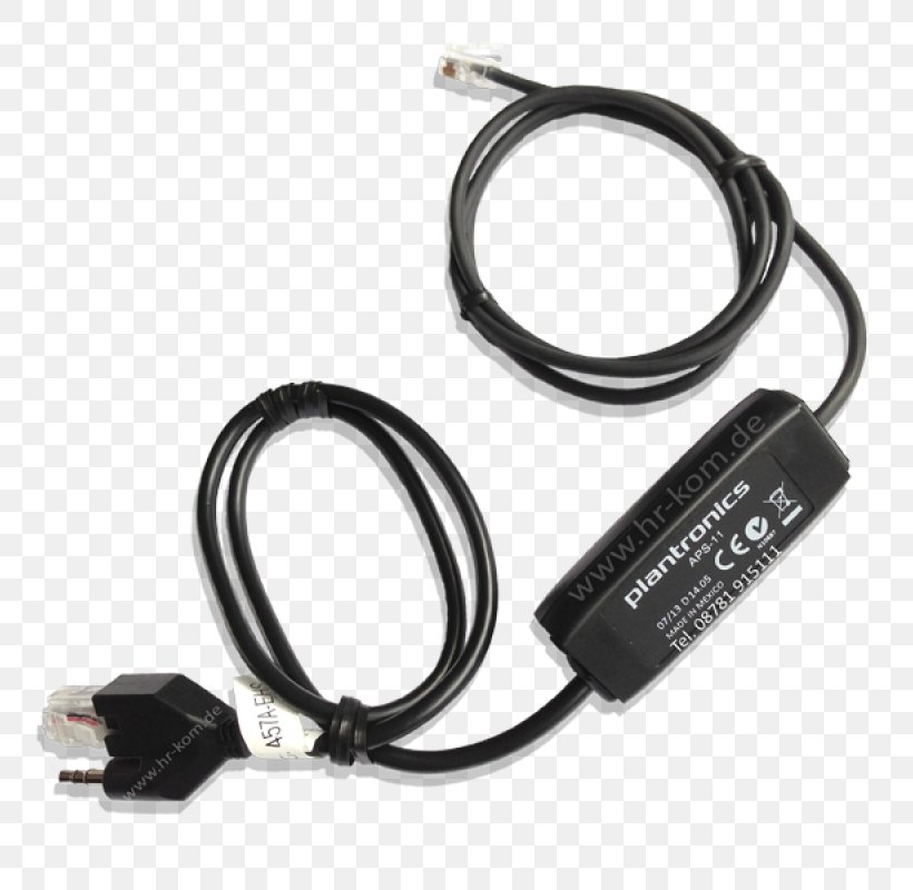 Plantronics APS Headset Serial Cable Electronics, PNG, 800x800px, Plantronics, Ac Adapter, Adapter, Cable, Communication Accessory Download Free