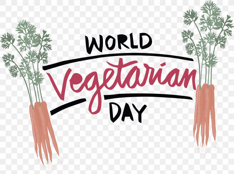 VEGAN World Vegetarian Day, PNG, 3000x2246px, Vegan, Flower, Meter, Tree, World Vegetarian Day Download Free
