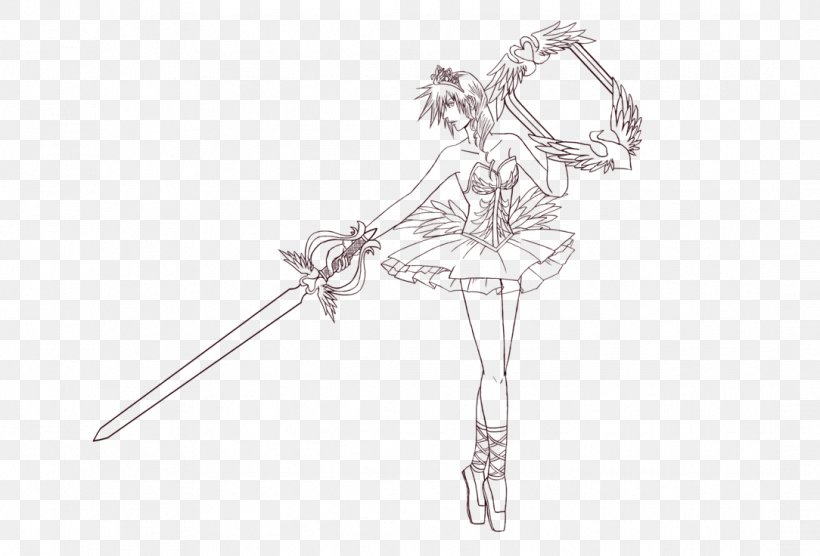 Line Art Sketch Lightning Returns: Final Fantasy XIII Serah Farron Fan Art, PNG, 1084x736px, Line Art, Arm, Art, Artwork, Black And White Download Free