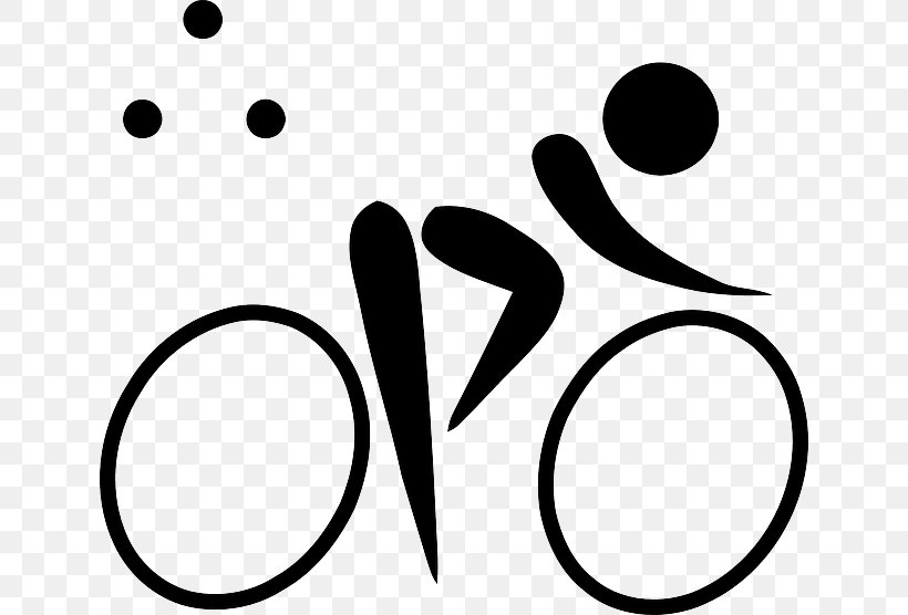 Summer Olympic Games Triathlon Pictogram Clip Art, PNG, 640x556px, Summer Olympic Games, Black, Black And White, Brand, Cycling Download Free