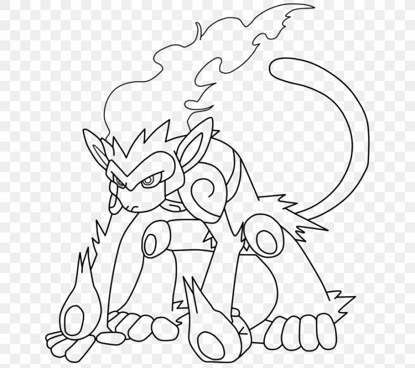 Pokemon Coloring Pages Infernape - Hd Football
