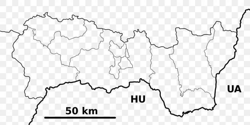 Map Žehra Tegenye Ťahyňa Clip Art, PNG, 1024x512px, Map, Area, Black And White, Blank Map, Border Download Free