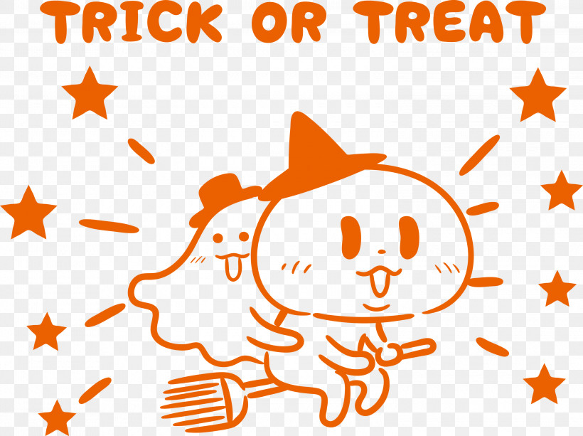 Trick OR Treat Happy Halloween, PNG, 3000x2243px, Trick Or Treat, Animation, Cartoon, Drawing, Happy Halloween Download Free