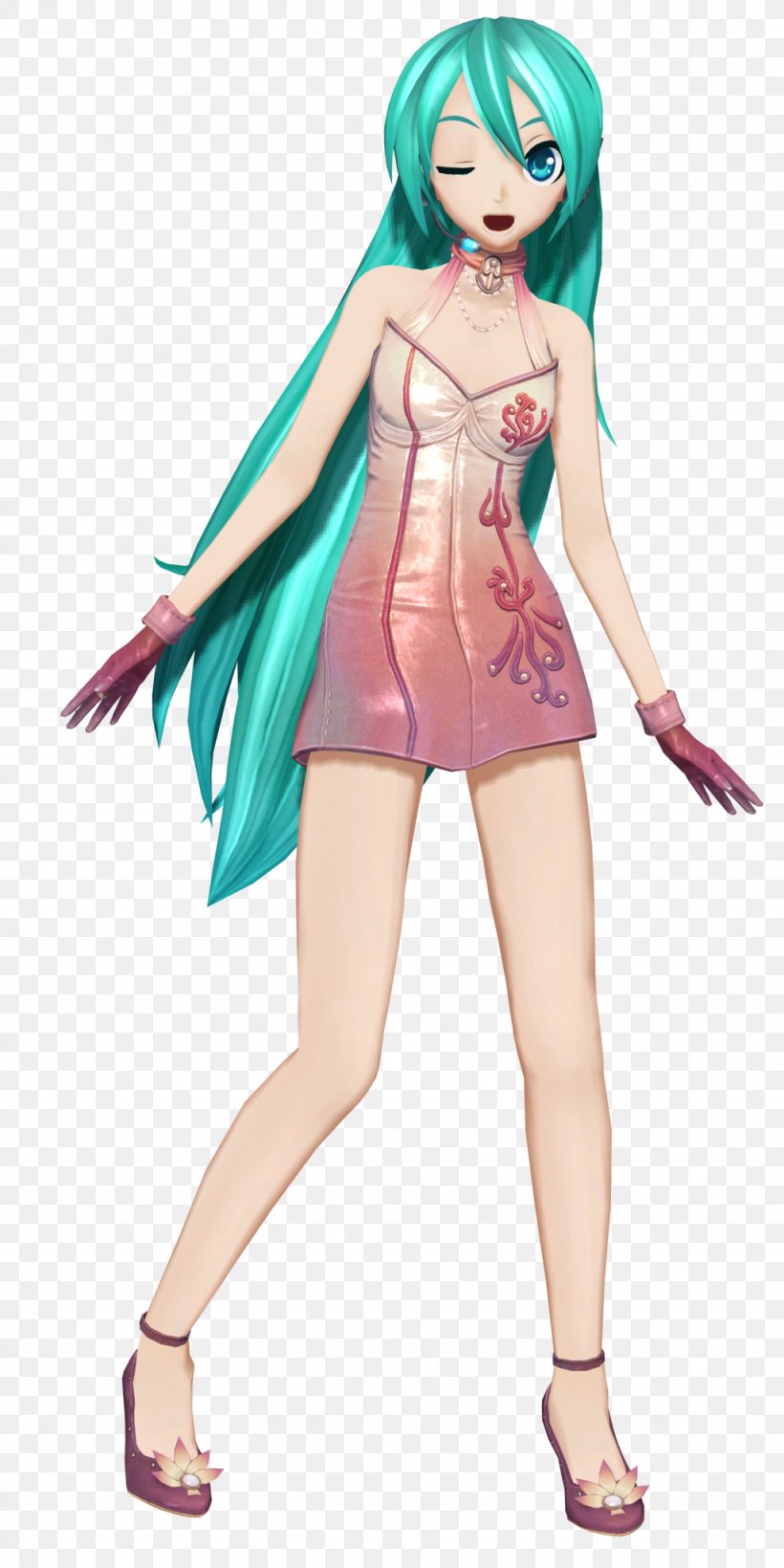 Hatsune Miku: Project DIVA F Sega Vocaloid MikuMikuDance, PNG, 1024x2048px, Watercolor, Cartoon, Flower, Frame, Heart Download Free