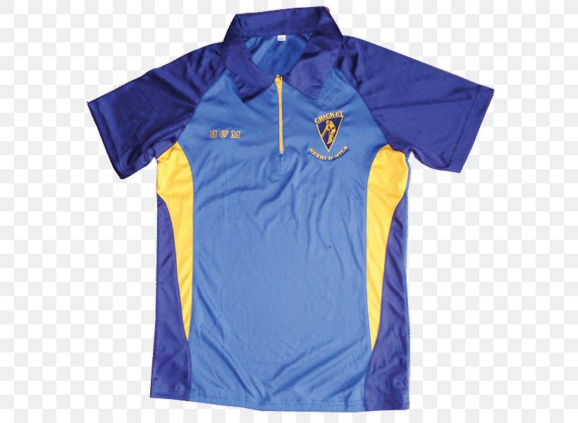 Sports Fan Jersey T-shirt Polo Shirt Collar Sleeve, PNG, 593x600px, Sports Fan Jersey, Active Shirt, Blue, Clothing, Cobalt Blue Download Free