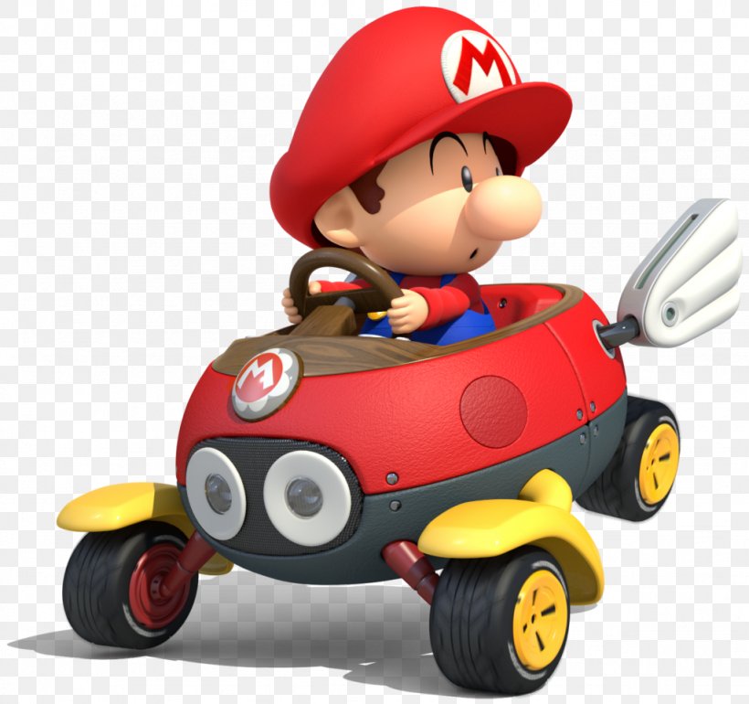 Super Mario Kart Mario Kart 8 Deluxe Mario Kart Wii Luigi, PNG, 1024x962px, Super Mario Kart, Baby Luigi, Baby Mario, Car, Figurine Download Free