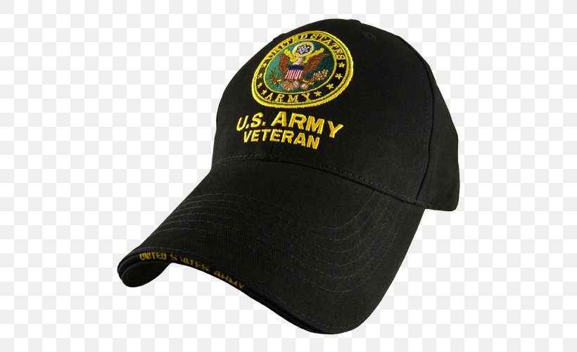 Baseball Cap United States Veteran Military Army, PNG, 500x500px, Baseball Cap, Army, Black Cap, Brand, Cap Download Free