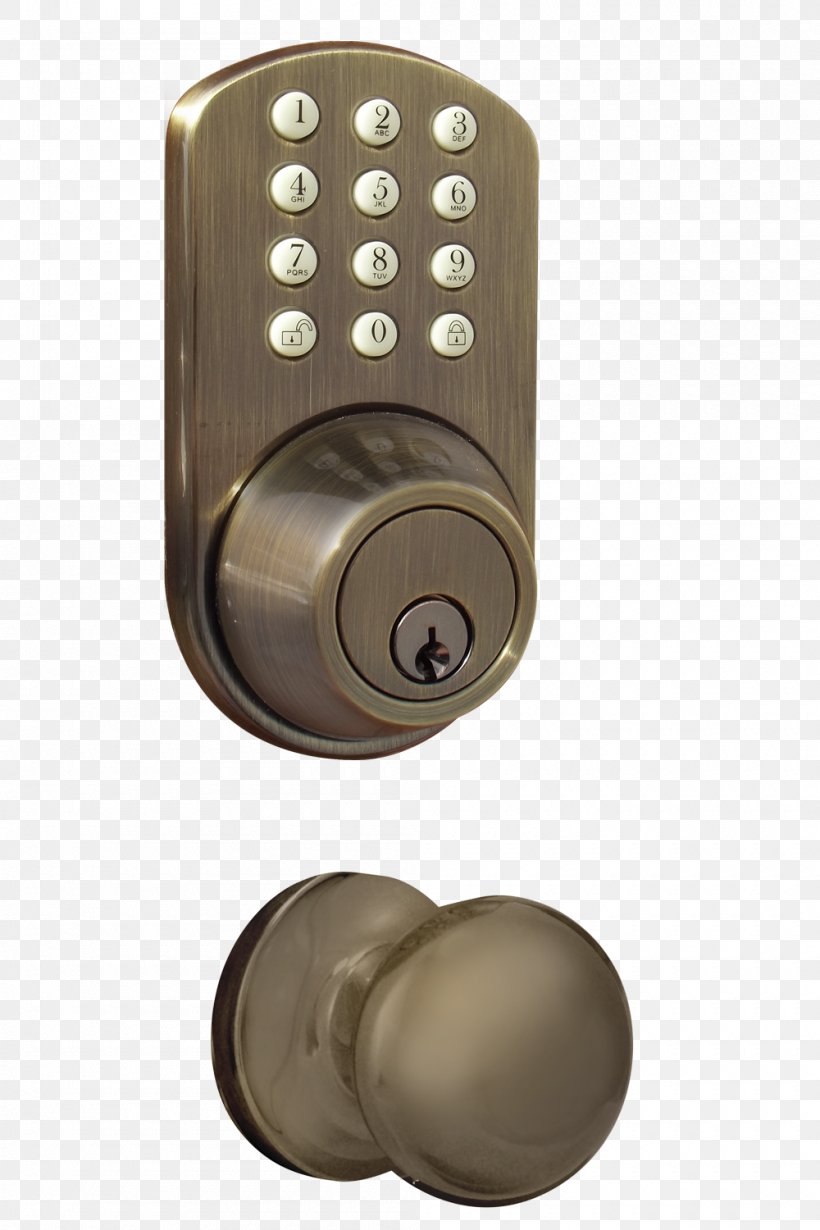Dead Bolt Keypad Lock Door Handle Remote Keyless System, PNG, 1000x1500px, Dead Bolt, Bored Cylindrical Lock, Brass, Bronze, Door Download Free