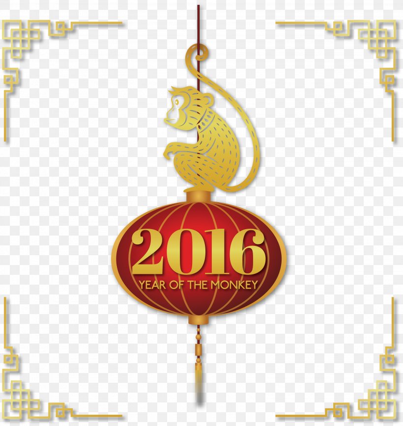 Monkey Chinese Zodiac, PNG, 3125x3310px, Monkey, Chinese Zodiac, Christmas Ornament, Lantern, Transparency And Translucency Download Free