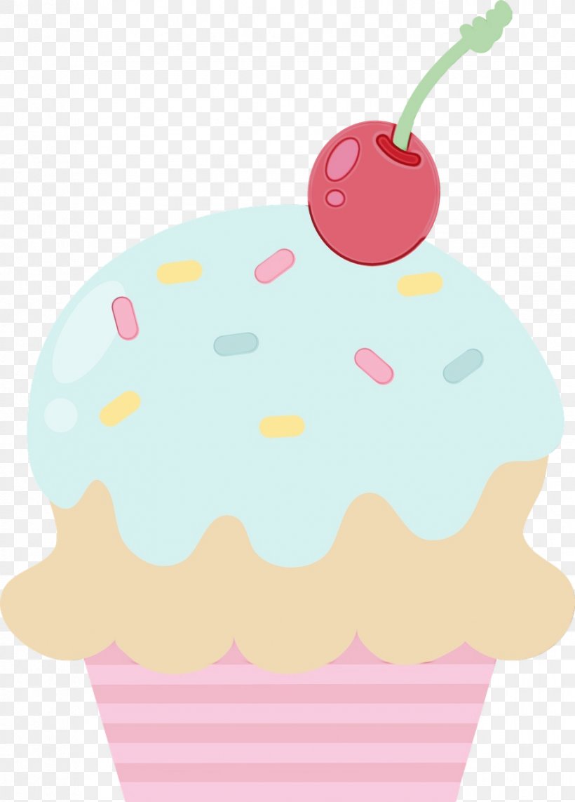 Pink Food Frozen Dessert Clip Art Dessert, PNG, 918x1280px, Watercolor, Baking Cup, Cherry, Cream, Dessert Download Free