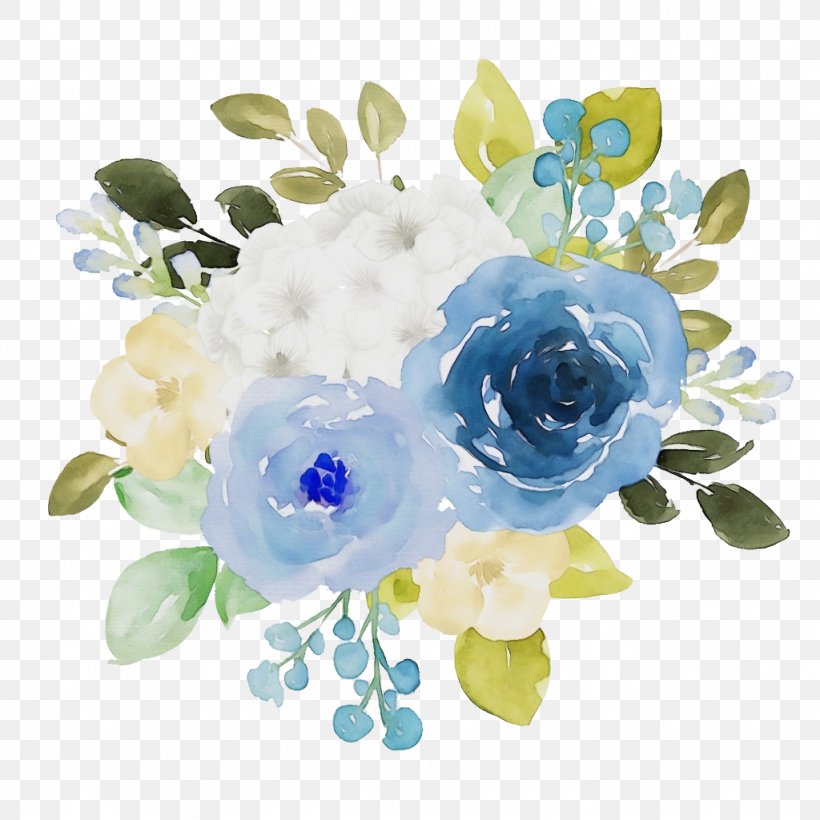 Bouquet Of Flowers Drawing, PNG, 1024x1024px, Watercolor, Anemone, Blue, Blue Flower, Blue Rose Download Free