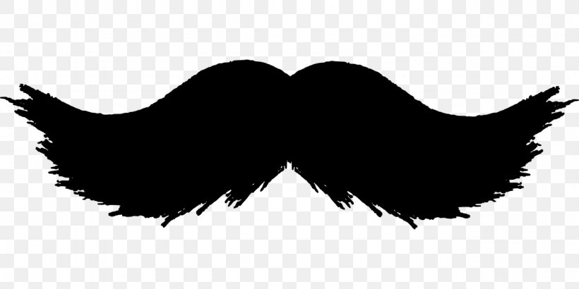 Handlebar Moustache Beard Goatee Clip Art, PNG, 1280x640px, Moustache, Beak, Beard, Black, Black And White Download Free